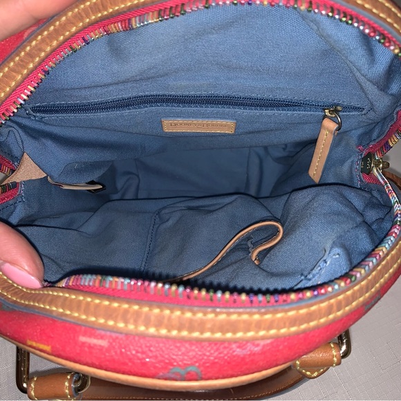 DOONEY & BOURKE Vintage D && B Handbag Wallet Set Pink Canteen Bag Rainbow Logo - Picture 16 of 17